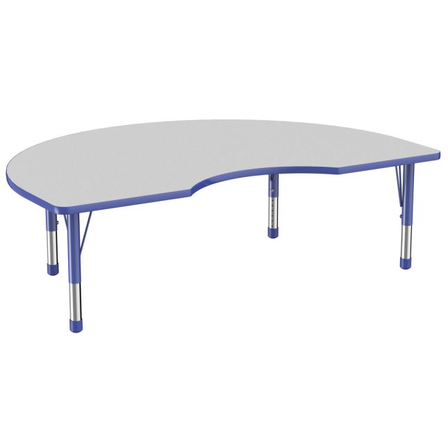 48" x 72" Kidney Activity Table with Adjustable