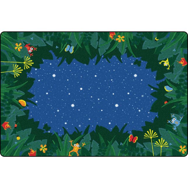 Peaceful Tropical Night Rug - 6' x 9'