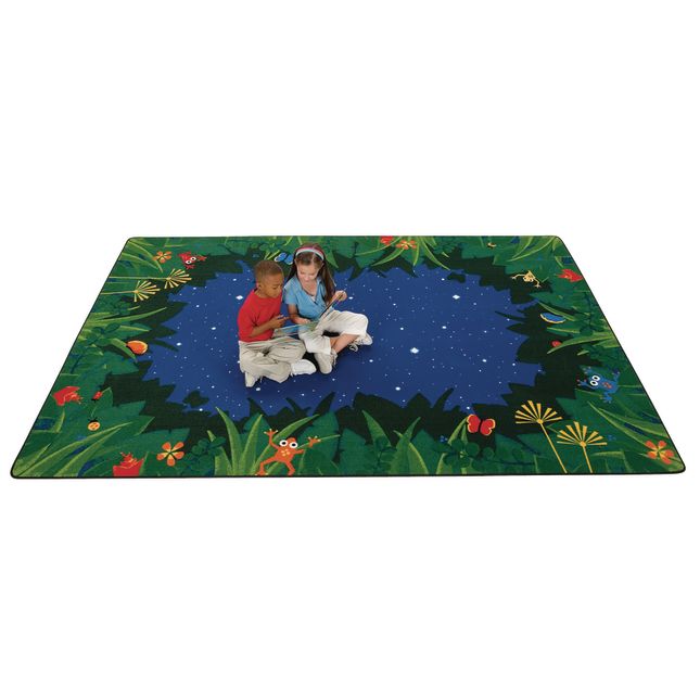 Peaceful Tropical Night Rug - 6' x 9'