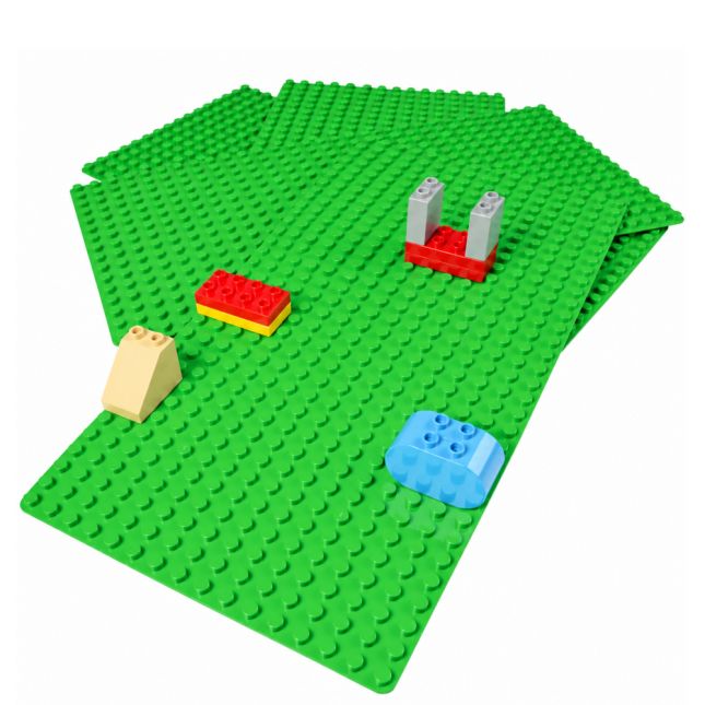 Preschool Size Building Brick Bases 10" x 20" - Set of 4