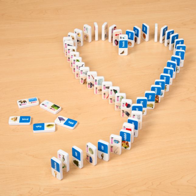 First Words and Rhyming Dominoes - 56 pieces