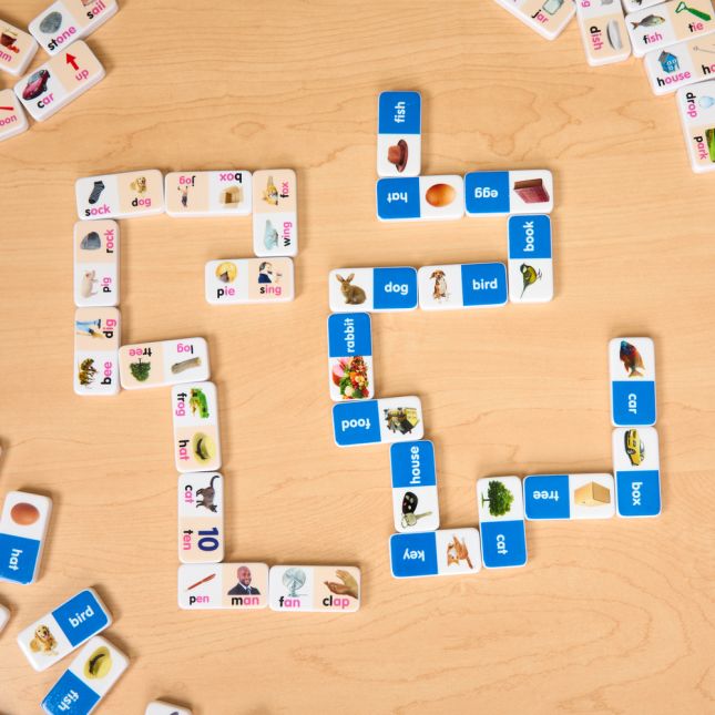 First Words and Rhyming Dominoes - 56 pieces