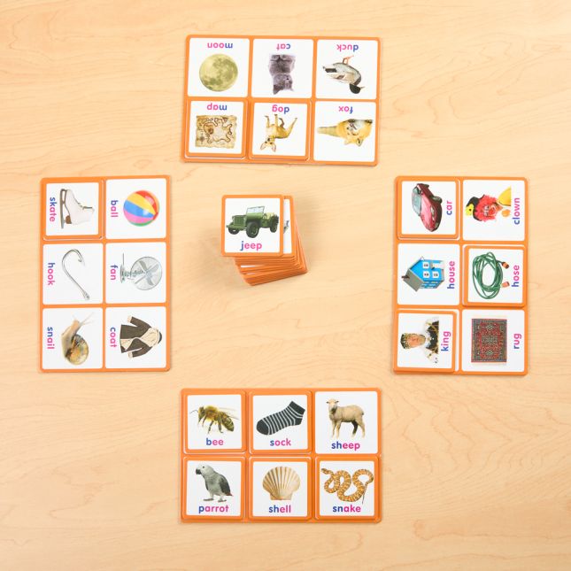 Rhyming Bingo - 4 boards 24 cards