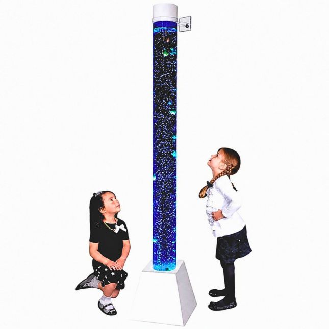 6ft Sensory Bubble Tube Lamp with Fake Fish