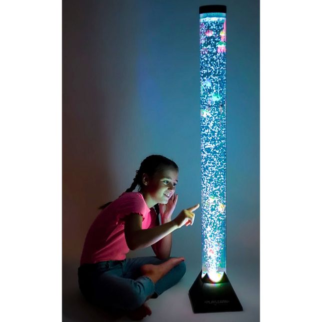 4ft Sensory Bubble Tube Lamp with Fake Fish