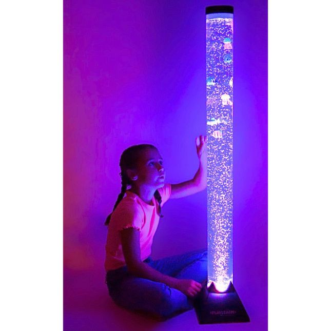 4ft Sensory Bubble Tube Lamp with Fake Fish