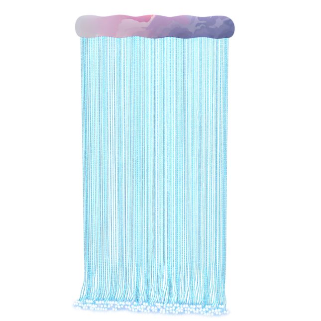 100 Strand Fiber Optic Light Curtain - 8 Color Settings