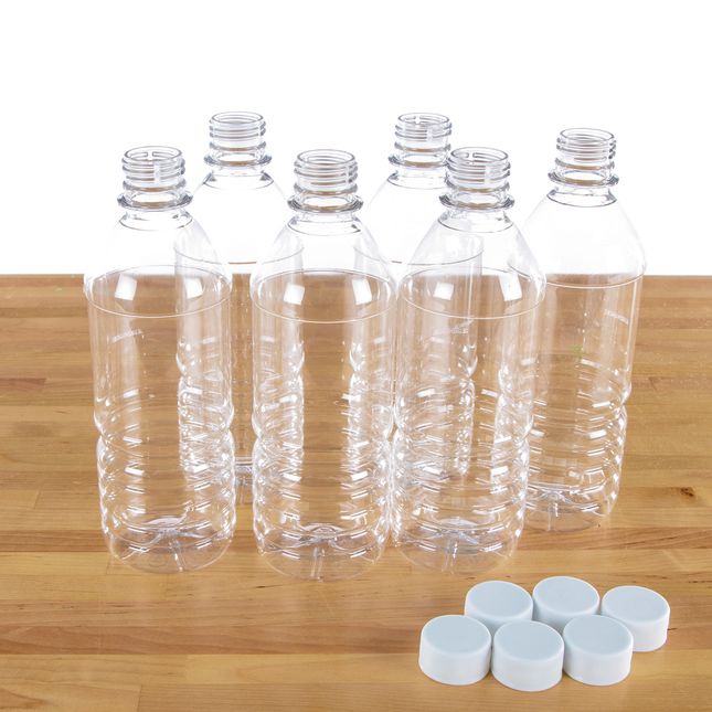 16 Oz. Bottles And Caps – Set Of 6