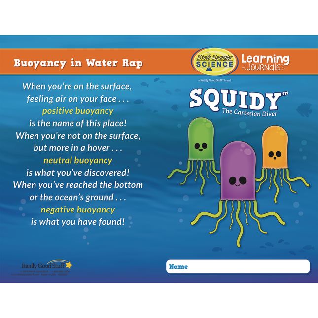 Steve Spangler Science® Science Learning Journals™ - SQUIDY™ The Cartesian Diver By Steve Spangler Science™ - 24 journals