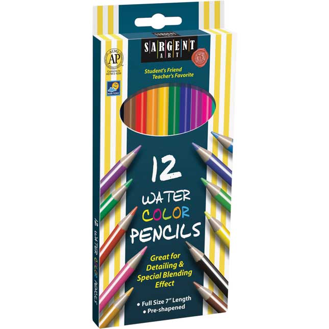 Sargent Art 12- Ct. Water Color Pencils -6 Boxes