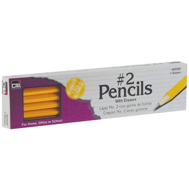 #2 Pencils - 1 box, 12 pencils