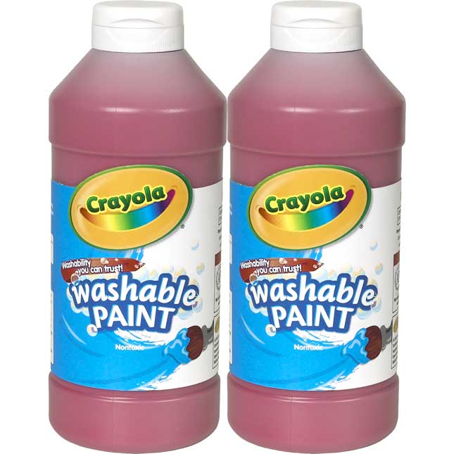 Crayola Kid's White Washable Tempera Paint in 16 oz. Bottle with Easy  Dispensing 