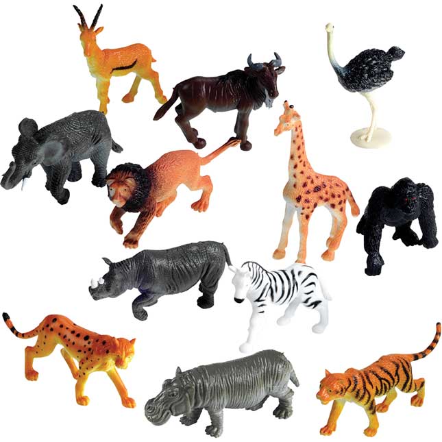 Jungle Animal Counters - Set Of 60