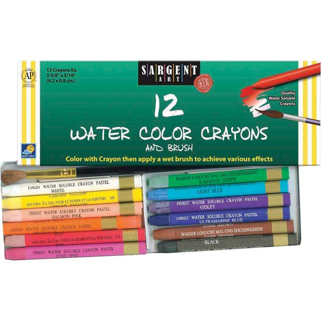 Sargent Art Watercolor Crayon And Brush Sets