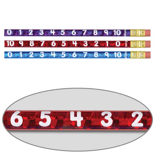 Numbers Through 10 Jumbo Pencils