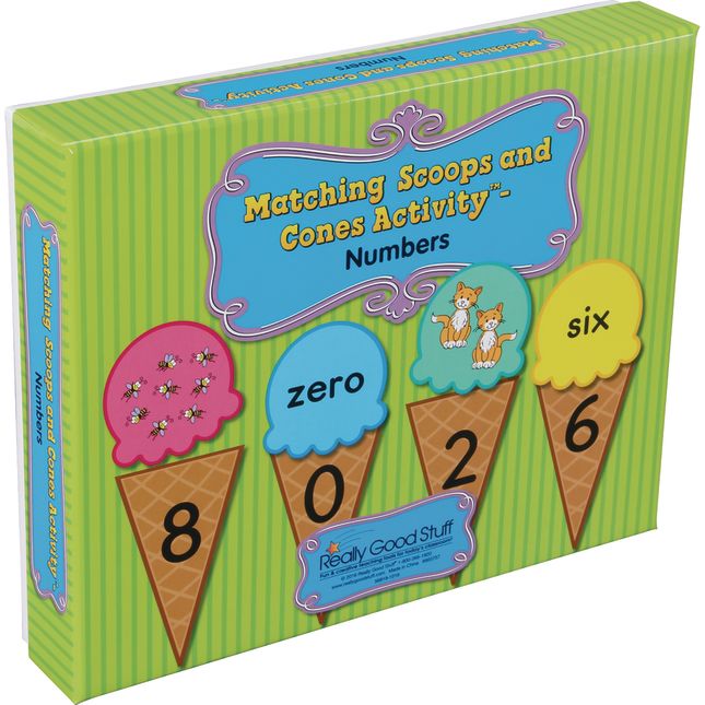 Matching Scoops And Cones Activity™ - Numbers - 57-piece set