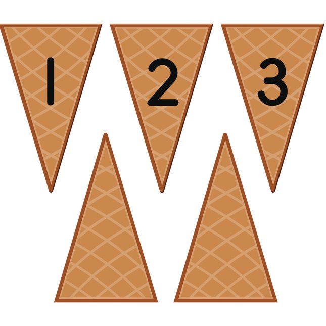 Matching Scoops And Cones Activity™ - Numbers - 57-piece set