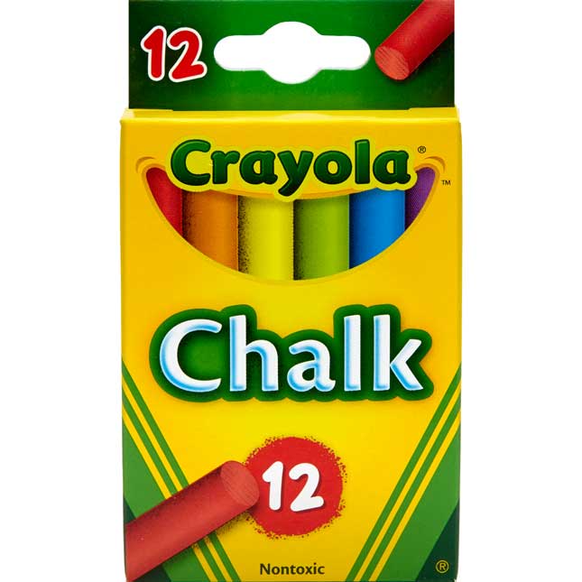 Crayola 12-ct. Multicolored Chalk - Set Of 8