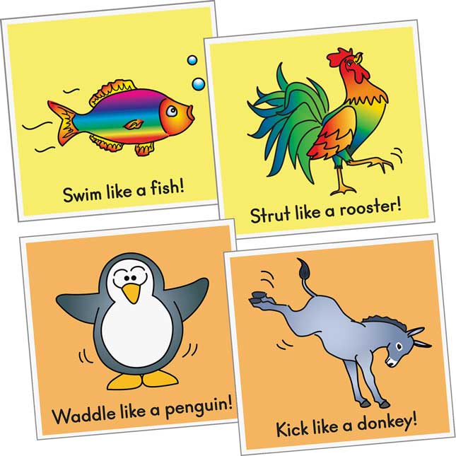 Animal Action Cards