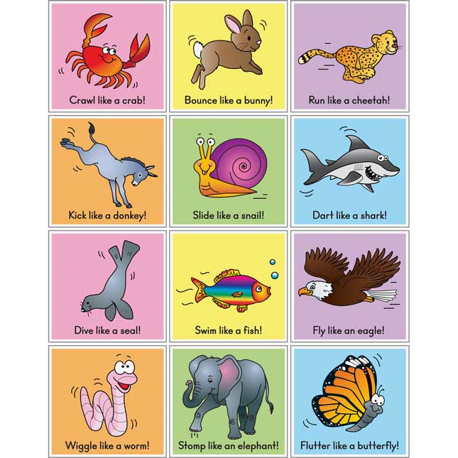 Animal Action Cards