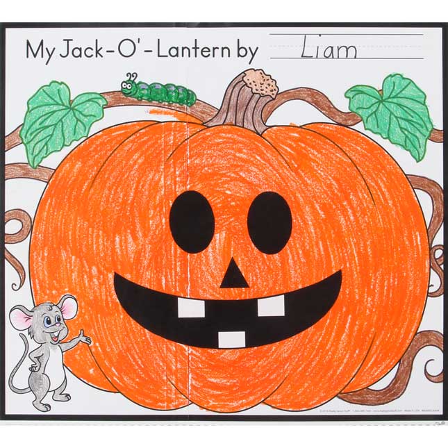 Ready-To-Decorate® Cut And Color Jack-O'-Lantern Posters