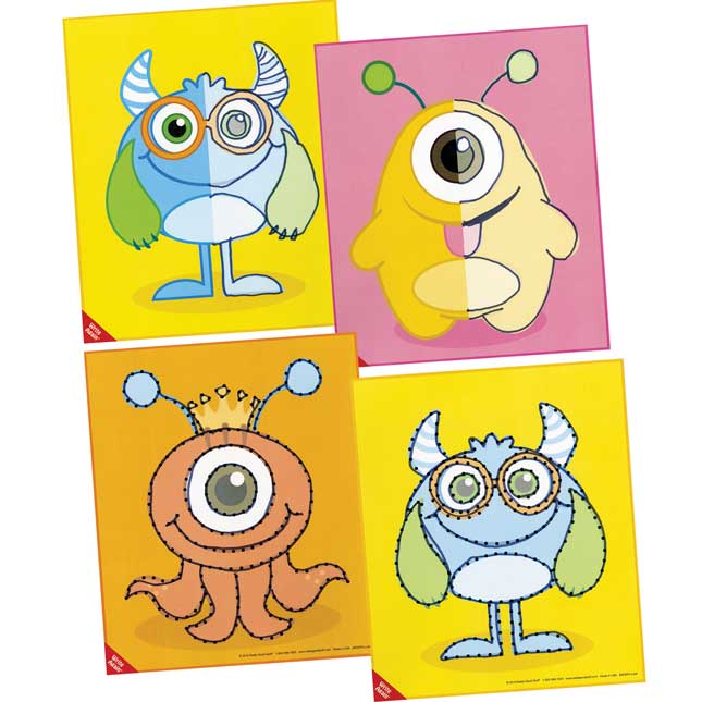 Dry Erase Monster Tracing Mats - 12 mats