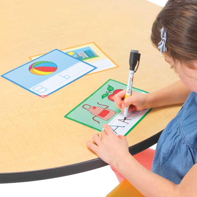 Alphabet Letters Trace-And-Write Cards