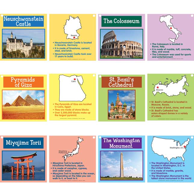 Building Famous Monuments Cards