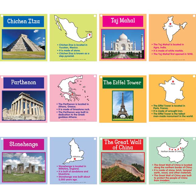 Building Famous Monuments Cards