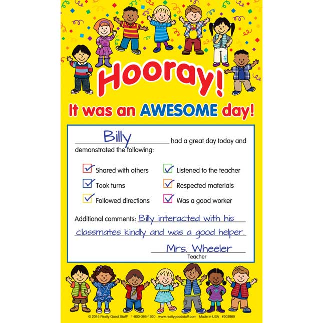 Hooray! Awesome Day! Notes