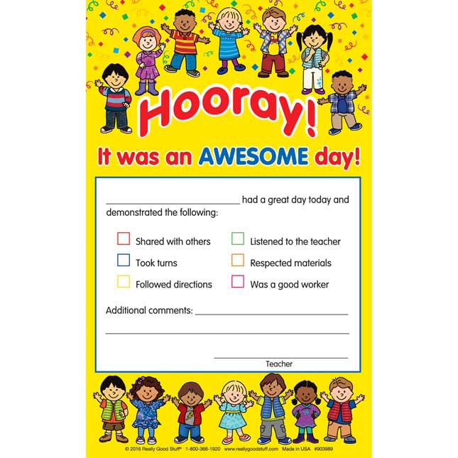 Hooray! Awesome Day! Notes