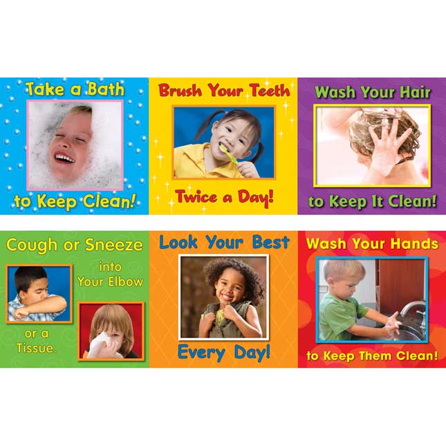 Good Hygiene Mini Posters Set - English/Spanish