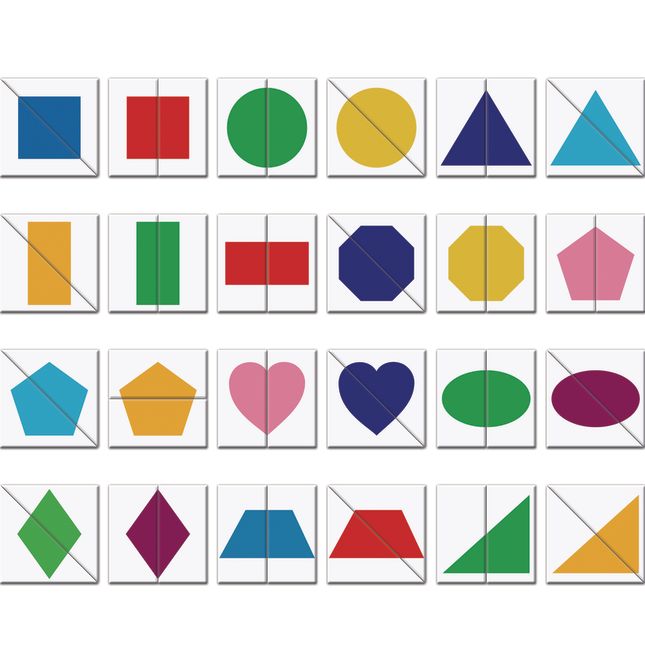 Complete-The-Shapes Match Cards