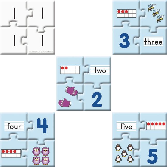 Really Good Stuff® Number Match Puzzles - 1-10