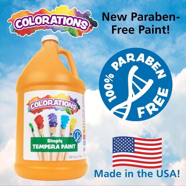 Colorations® Paraben-Free Simply Tempera Paint - Red, 1 Gallon