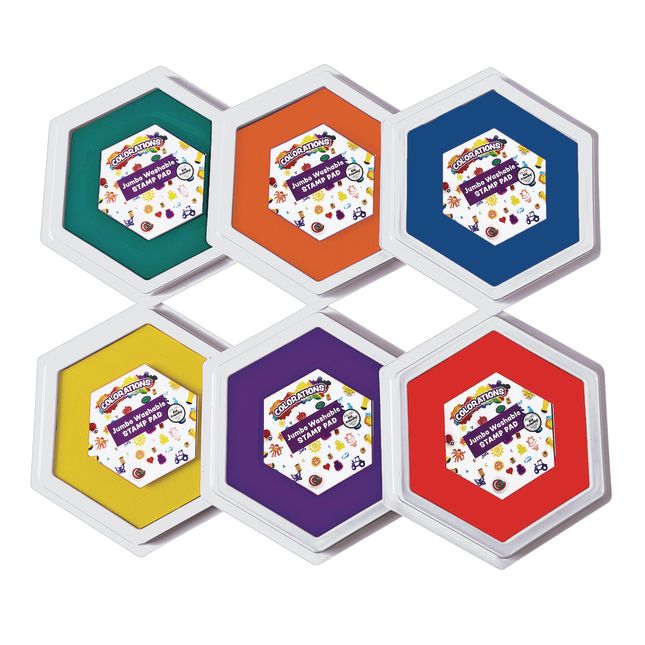 Colorations Stamper-Perfect Washable Stamp Pads - Set of 12 