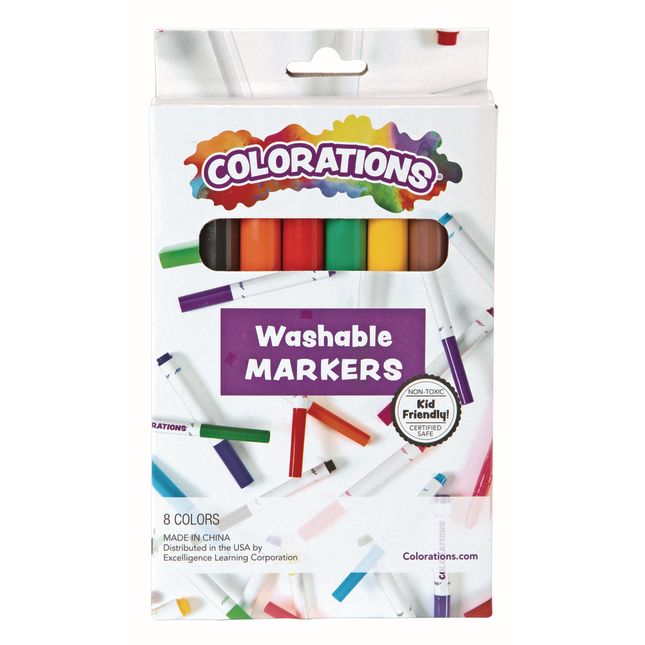 Colorations® Washable Chubby Markers Classroom Value Pack - Set of 256