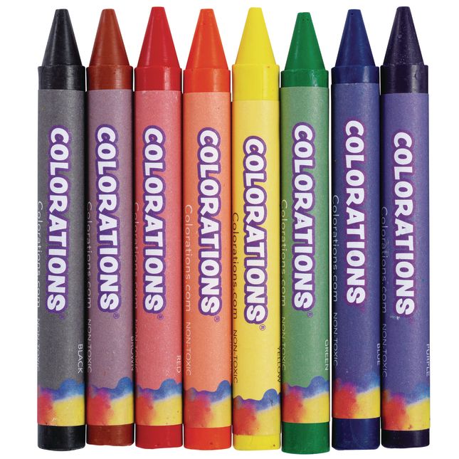 Colorations® Large Crayons - 8 Colors, Set of 400