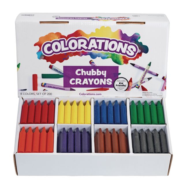 Colorations® Chubby Crayons Value Pack - Set of 200