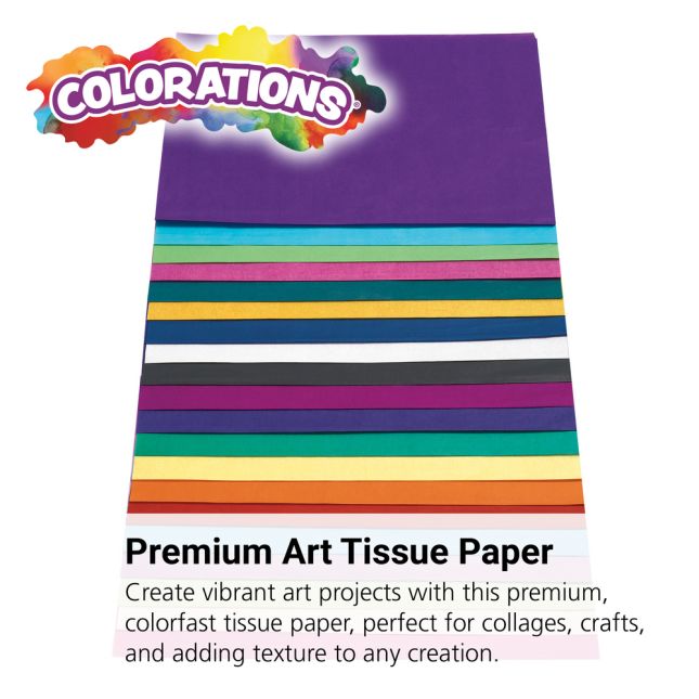 Colorations® Premium Art Tissue Paper - Colorfast - 100 Sheets