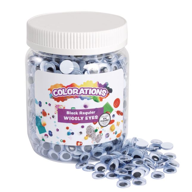 Colorations Peel & Stick Wiggly Eyes - 500 Pieces