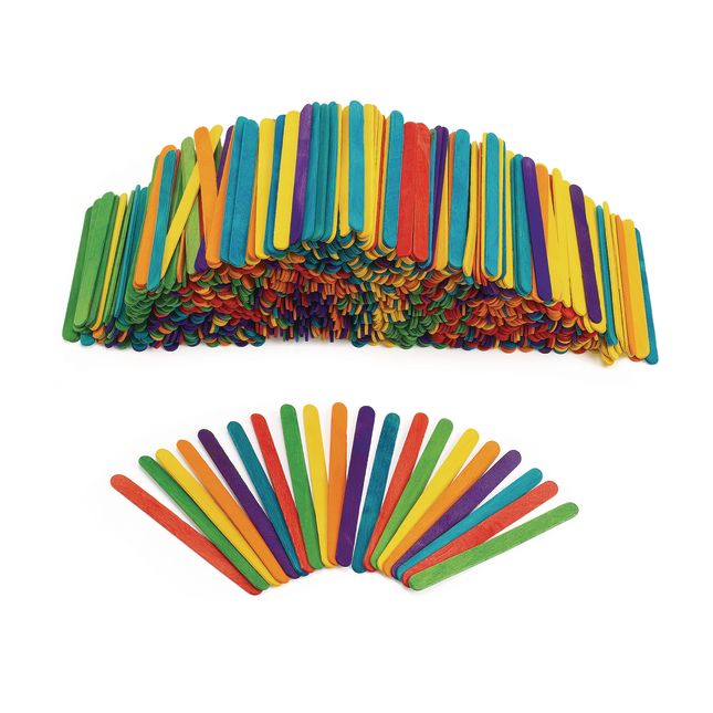 1200 Pack 6 Inch Colored Popsicle Sticks Large Turkey