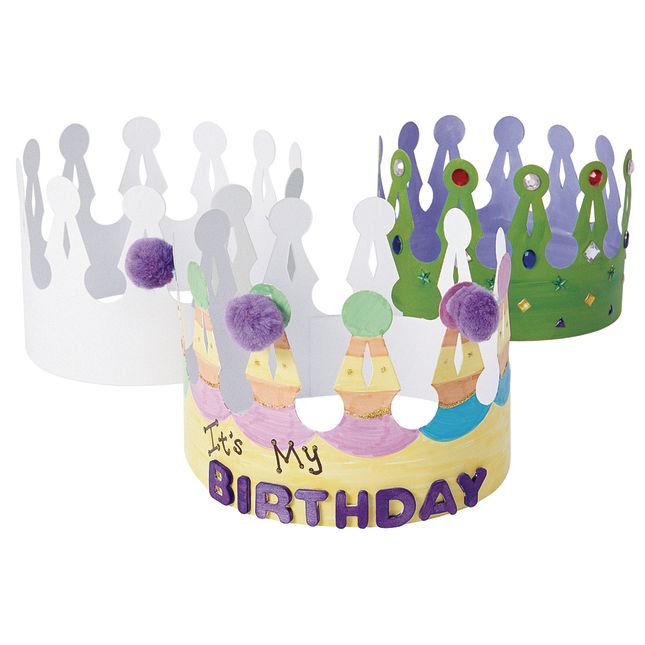 Colorations® Decorate Your Own Crowns - Set of