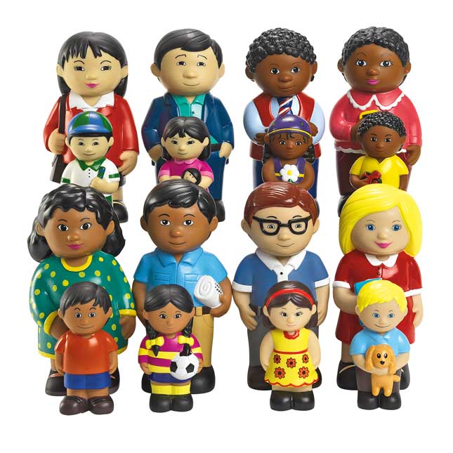 Excellerations® Our Soft Family Dolls - Set of All 4 Families