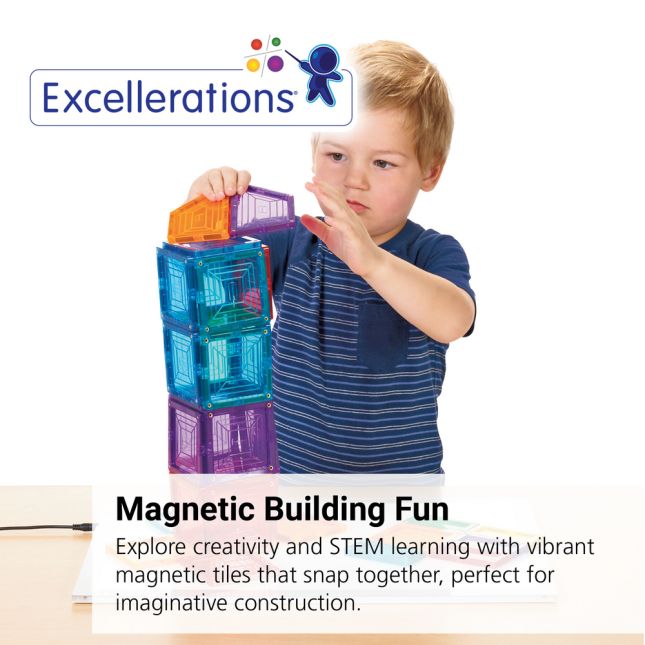 Excellerations® Building Brilliance® Magnetic Shapes - 100 Pieces_1