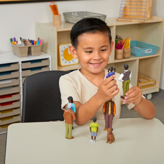 Excellerations® Pretend Play Figures - Extended African-American Family