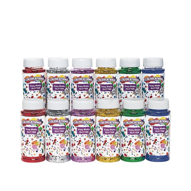 Colorations® Easy Shake Glitter - Set of 12