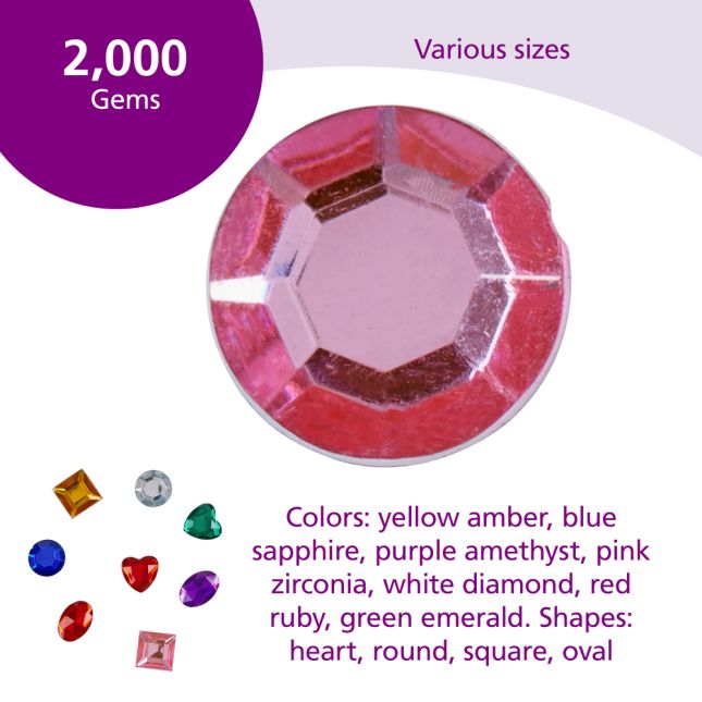 Colorations® Rhinestones Super Pack - 2,000 Pieces_1