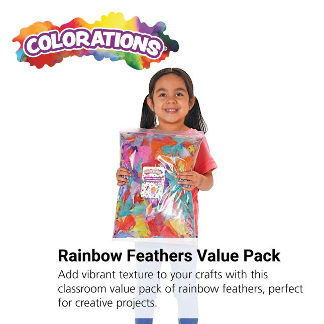 Colorations® Rainbow Feathers Classroom Value Pack - 8 oz._1