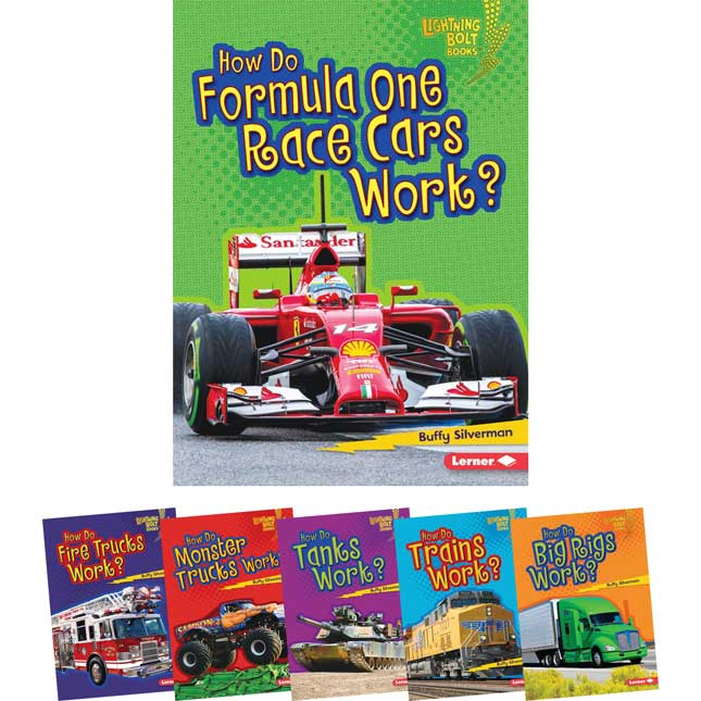 Lightning Bolt Books: How Vehicles Works 6-Book Set